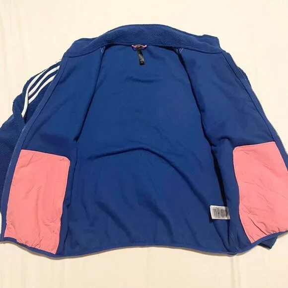 Adidas Juventus Lifestyler Fleece Jacket Mens Small Full Zip Long Sleeve - Picture 9 of 16